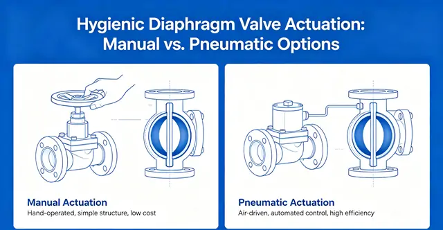 Hygienic Diaphragm Valve Actuation: Manual vs. Pneumatic Options