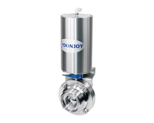 Pneumatic butterfly type ball valve