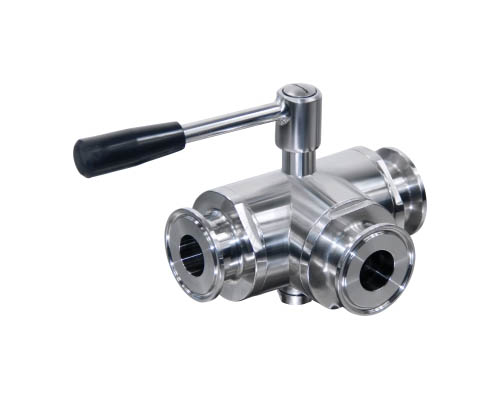 Three way ball valve