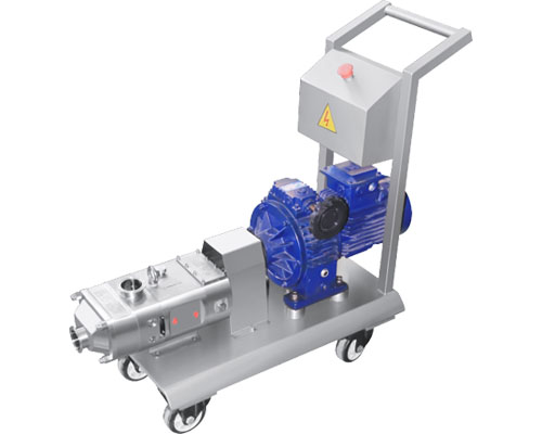 Twin screw pump with Mobile cart and control box