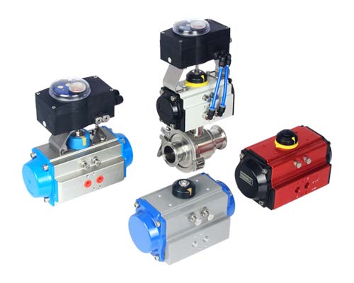 Horizontal pneumatic actuator