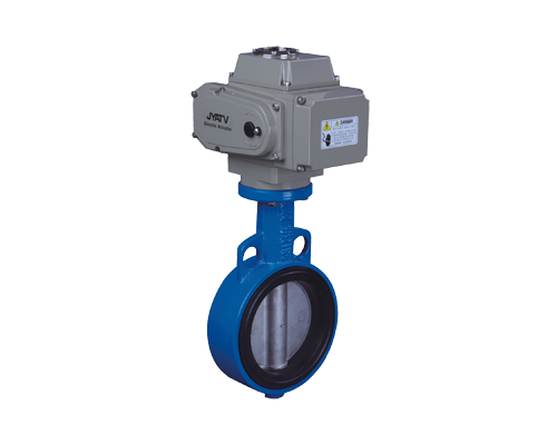 Electric wafer butterfly valve