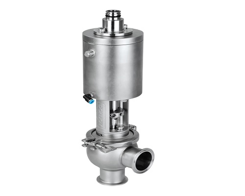 Membrane aseptic single seat valve