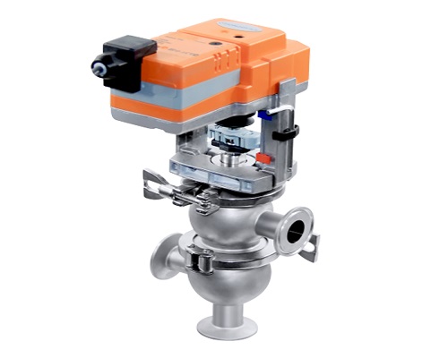 Electric single seat valve