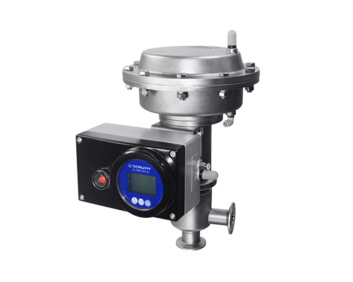 Film pneumatic aseptic control valve
